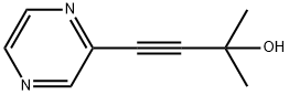 3-Butyn-2-ol, 2-methyl-4-pyrazinyl- (9CI) 结构式