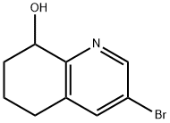 3-Bromo-5,6,7,8-tetrahydro-quinolin-8-ol 结构式