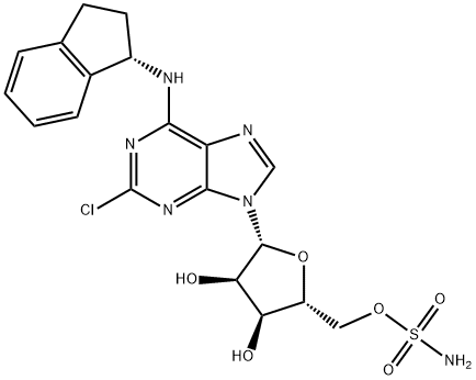 ((2R,3S,4R,5R)-5-(2-chloro-6-(((S)-2,3-dihydro-1H-inden-1-yl)amino)-9H-purin-9-yl)-3,4-dihydroxytetrahydrofuran-2-yl)methyl sulfamate