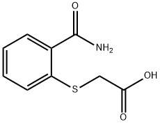 (2-Carbamoyl-phenylsulfanyl)acetic acid 结构式
