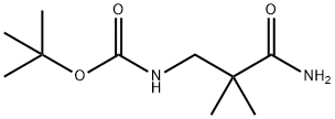 3-(BOC-氨基)-2,2-二甲基丙酰胺 结构式