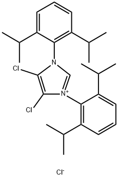 1,3-双[2,6-双(1-甲基乙基)苯基]-4,5-二氯-1H-咪唑 结构式