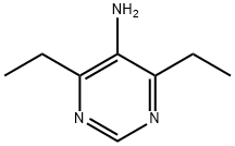 4,6-二乙基嘧啶-5-胺 结构式