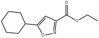 3-Isoxazolecarboxylic acid, 5-cyclohexyl-, ethyl ester 结构式