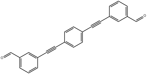 1,4-bis(3-formylphenylethynyl)benzene 结构式