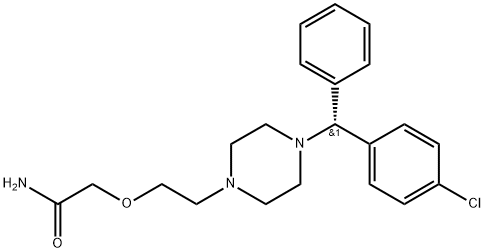 左氯替西汀酰胺杂质盐酸盐 结构式