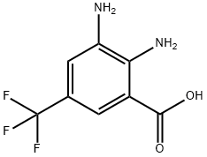 2,3-二氨基-5-(三氟甲基)苯甲酸 结构式