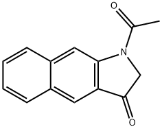 3H-Benz[f]indol-3-one, 1-acetyl-1,2-dihydro- 结构式