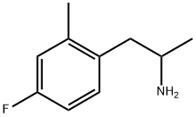 1-(4-fluoro-2-methylphenyl)propan-2-amine 结构式