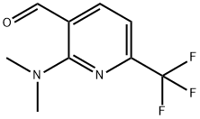 3-Pyridinecarboxaldehyde, 2-(dimethylamino)-6-(trifluoromethyl)- 结构式