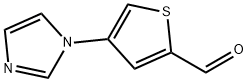4-(1H-咪唑-1-基)噻吩-2-甲醛 结构式