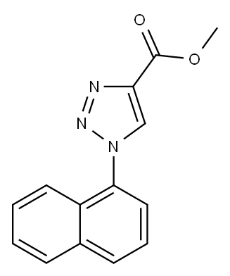 1H-1,2,3-Triazole-4-carboxylic acid, 1-(1-naphthalenyl)-, methyl ester 结构式