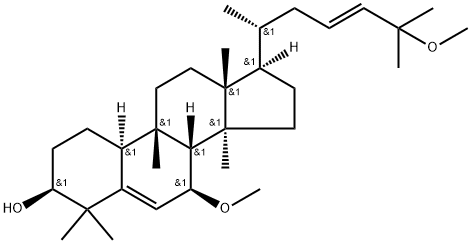 (23E)-7BETA,25-二甲氧基南瓜-5,23-二烯-3BETA-醇 结构式