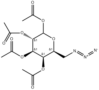 1,2,3,4-四-O-乙酰基-6-叠氮-6-脱氧-L-半乳糖 结构式
