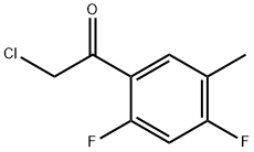 2-chloro-1-(2,4-difluoro-5-methylphenyl)ethan-1-one 结构式