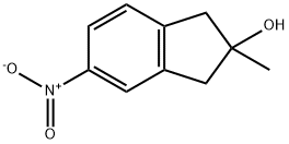 2-Methyl-5-nitro-2,3-dihydro-1H-inden-2-ol 结构式
