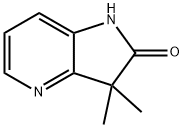 3,3-二甲基-1H-吡咯并[3,2-B]吡啶-2(3H)-酮 结构式