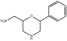 2-Morpholinemethanamine, 6-phenyl 结构式