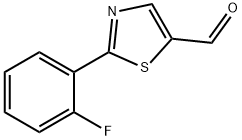 2-(2-氟苯基)-1,3-噻唑-5-甲醛 结构式