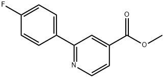 4-Pyridinecarboxylic acid, 2-(4-fluorophenyl)-, methyl ester 结构式