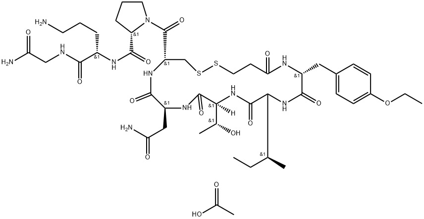 醋酸阿托西班 结构式