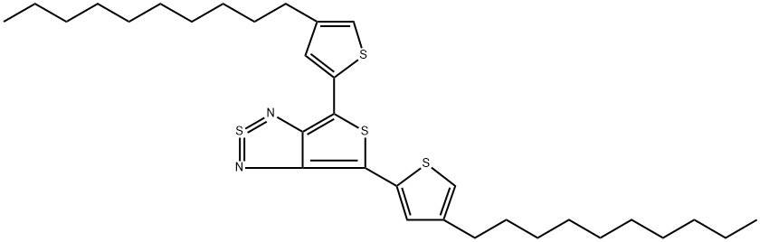 IN1538,  4,6-Bis(4-decylthiophen-2-yl)-thieno[3,4-c][1,2,5]thiadiazole(s) 结构式