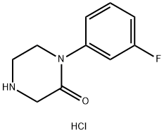 1-(3-fluorophenyl)piperazin-2-one hydrochloride 结构式