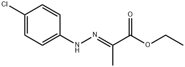 Propanoic acid, 2-[2-(4-chlorophenyl)hydrazinylidene]-, ethyl ester, (2E)- 结构式