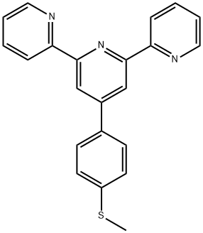 4'-(4-(甲巯基苯基)-2,2':6',2"-三联吡啶 结构式
