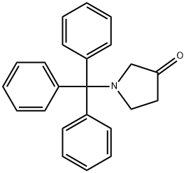 3-Pyrrolidinone, 1-(triphenylmethyl)- 结构式