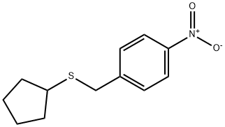 Benzene, 1-[(cyclopentylthio)methyl]-4-nitro- 结构式