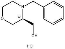 (S)-(4-苄基吗啉-3-基)甲醇 结构式