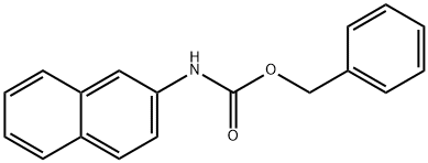 萘-2-基氨基甲酸苯甲酯 结构式
