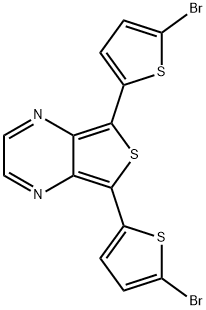 Thieno[3,4-b]pyrazine, 5,7-bis(5-bromo-2-thienyl)- 结构式