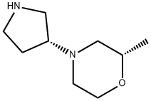 Morpholine, 2-methyl-4-[(3R)-3-pyrrolidinyl]-, (2S)- 结构式