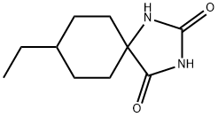 8-乙基-1,3-二氮杂螺[4.5]癸烷-2,4-二酮 结构式