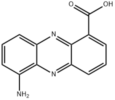 6-Aminophenazine-1-carboxylic acid 结构式