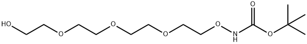 叔丁氧羰基羟胺-四乙二醇 结构式