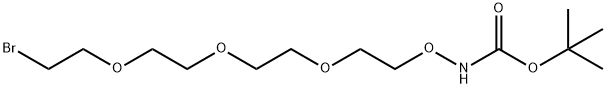 保护基团-氨基氧基-三聚乙二醇-溴化物 结构式