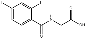 Glycine, N-(2,4-difluorobenzoyl)- 结构式