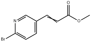 2-Propenoic acid, 3-(6-bromo-3-pyridinyl)-, methyl ester 结构式