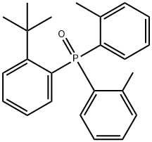 (2-tert-Butylphenyl)bis(2-methylphenyl)phosphine oxide 结构式