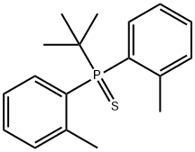 tert-Butyldi-o-tolylphosphine sulfide 结构式