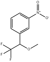 Benzene, 1-nitro-3-(2,2,2-trifluoro-1-methoxyethyl)- 结构式