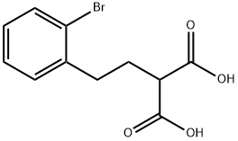 2-2-(2-Bromo-phenyl)-ethyl-malonic acid 结构式