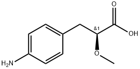 (S)-3-(4-Aminophenyl)-2-methoxypr opanoic acid 结构式