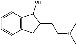 1H-Inden-1-ol, 2-[2-(dimethylamino)ethyl]-2,3-dihydro- 结构式