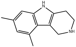 7,9-二甲基-2,3,4,5-四氢-1H-吡啶并[4,3-B]吲哚 结构式
