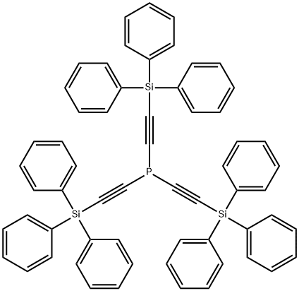 Tris((triphenylsilyl)ethynyl)phosphine 结构式