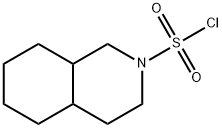 decahydroisoquinoline-2-sulfonyl chloride 结构式